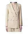 P.a.r.o.s.h . Double-breasted Corduroy Tailored Blazer In Neutral