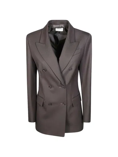 P.a.r.o.s.h Double-breasted Peak-lapel Jacket In Brown