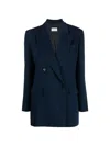 P.a.r.o.s.h Double-breasted Peak-lapels Wool Blazer In Blue