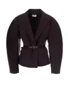 P.a.r.o.s.h . Double-breasted Virgin Wool Blazer In Brown