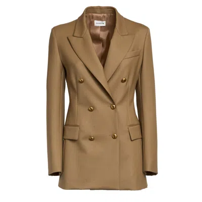P.a.r.o.s.h Double-breasted Women's Blazer In Brown