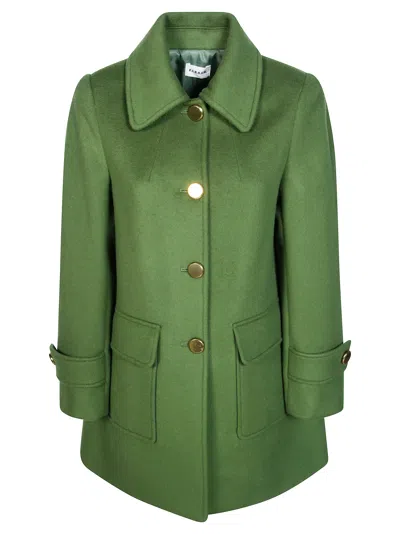 P.a.r.o.s.h Parosh Double-breasted Wool Caban Coat In Verde