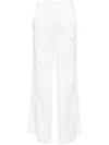 P.a.r.o.s.h Dragon-embroidered Straight Trousers In White