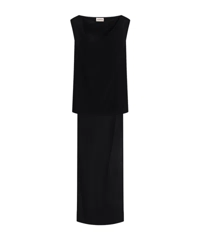 P.A.R.O.S.H P.A.R.O.S.H. DRAPE DETAILED SLEEVELESS DRESS