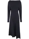 P.a.r.o.s.h P. A.r. O.s. H. Draped Cady Dress In Blue