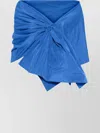 P.a.r.o.s.h Draped Floral Knot Midi Open Rectangle Wrap