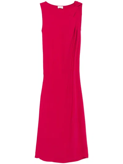 P.a.r.o.s.h Draped Maxi Dress In Pink
