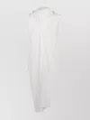 P.a.r.o.s.h Parosh Sleeveless Silk Shirt With Draped Scarf Detail