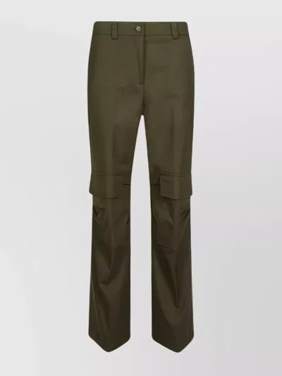 P.a.r.o.s.h Drawstring Bottom Cargo Trousers In Green
