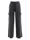 P.a.r.o.s.h Drawstring Cargo-pockets Trousers In Gray