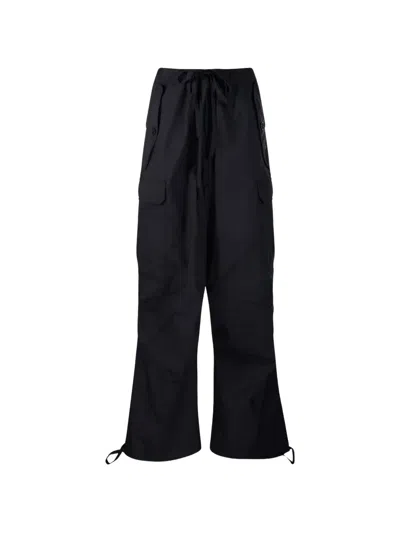 P.a.r.o.s.h Drawstring Cargo Trousers In Black