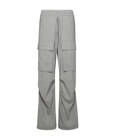 P.a.r.o.s.h . Drawstring Cargo Trousers In Gray