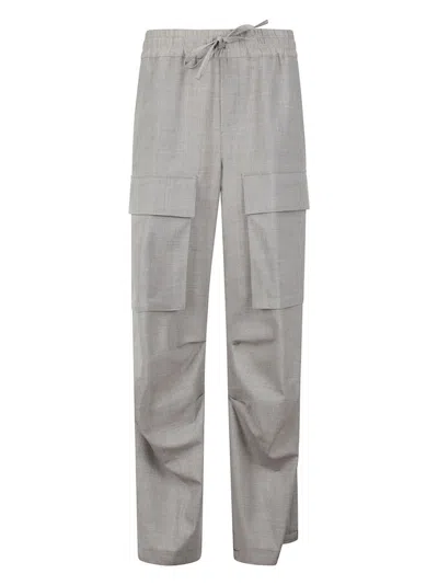 P.a.r.o.s.h . Drawstring Cargo Trousers In Grey
