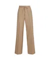 P.a.r.o.s.h Parosh Cotton Wide Leg Trousers In Brown