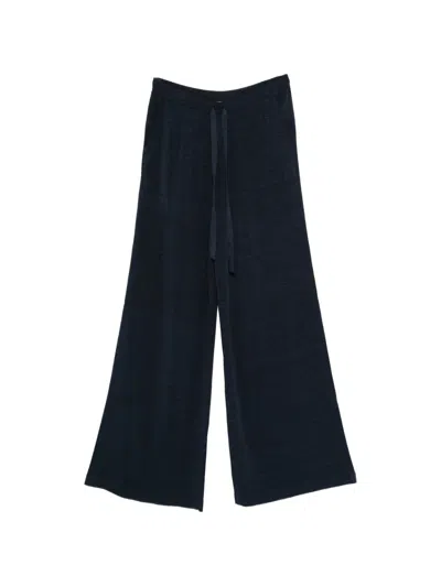 P.a.r.o.s.h Drawstring-fastening Palazzo Pants In Blue