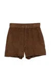 P.a.r.o.s.h Drawstring Shorts In Brown