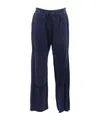 P.a.r.o.s.h Drawstring Suede Trousers In Blue
