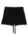 P.a.r.o.s.h Drawstring-waist Shorts In Black