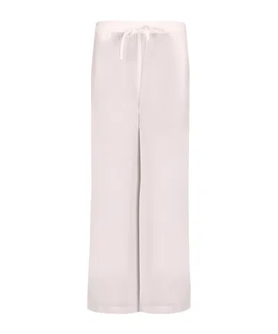 P.a.r.o.s.h Drawstring Wide-leg Casual Pants In Pink
