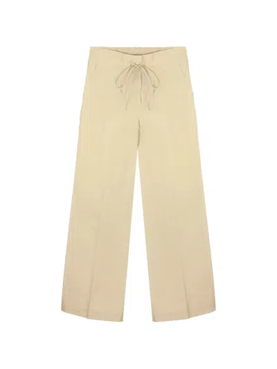 P.a.r.o.s.h Drawstring Wide-leg Palazzo Relaxed Fit Pants In Neutral