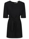 P.a.r.o.s.h Parosh Belted Mini Dress With Keyhole Back Detail