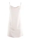 P.a.r.o.s.h Mini Dress With Delicate Bow Detail In White