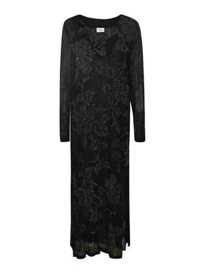 P.a.r.o.s.h Glittered Dress In Black