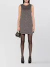 P.a.r.o.s.h Dress Embellished Studs Brushed Finish In Purple