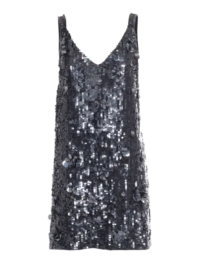P.a.r.o.s.h . Midi Dress In Gray