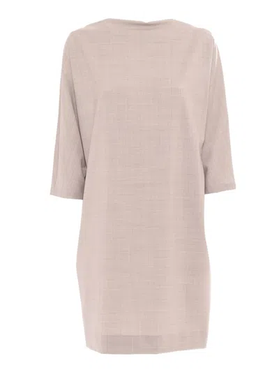 P.a.r.o.s.h Boat-neck Dress In Brown