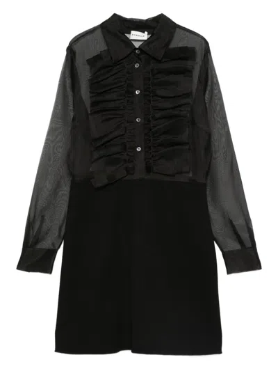 P.a.r.o.s.h Dress With Ruffles In Black