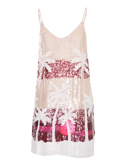 P.a.r.o.s.h Dress With Sequins In Multi