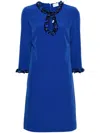 P.a.r.o.s.h Puppy Sequin-embellished Shift Dress In Blue
