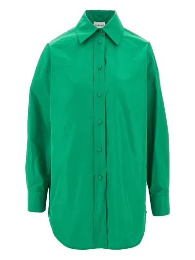 P.a.r.o.s.h Drop-shoulder Shirt In Green