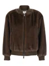 P.a.r.o.s.h P. A.r. O.s. H. Faux Fur Bomber Jacket In Brown