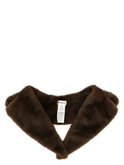 P.a.r.o.s.h . Eco Fur Neck In Brown