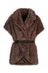 P.a.r.o.s.h . Eco-fur Vest In Brown