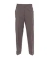 P.a.r.o.s.h Brown Wool Trousers In Black