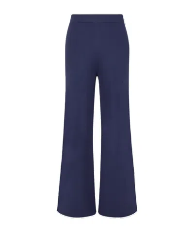 P.a.r.o.s.h Elastic Waist Casual Pants In Blue