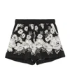 P.a.r.o.s.h Elastic Waist Shorts In Black