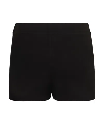 P.a.r.o.s.h Elastic Waist Shorts In Black