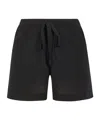 P.a.r.o.s.h Elastic Waist Shorts In Black