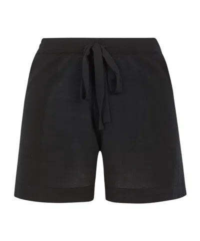 P.a.r.o.s.h Elastic Waist Shorts In Black
