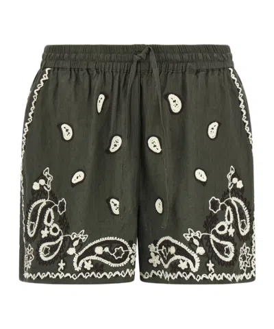P.a.r.o.s.h Elastic Waist Shorts In Green