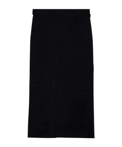 P.a.r.o.s.h Elastic Waist Skirt In Black