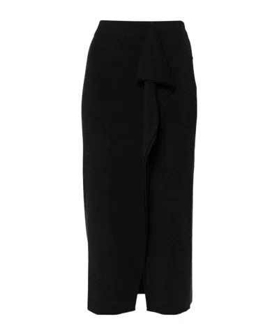 P.a.r.o.s.h Elastic Waist Skirt In Black