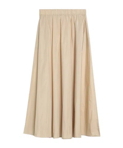 P.a.r.o.s.h Elastic Waist Skirt In Nude
