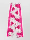 P.a.r.o.s.h Elastic Waistband Floral Print Trousers In Pink