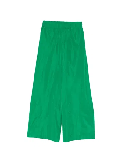 P.a.r.o.s.h Elasticated Palazzo Pants In Green
