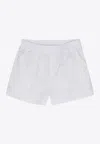 P.a.r.o.s.h Pressed Crease Poplin Shorts In White